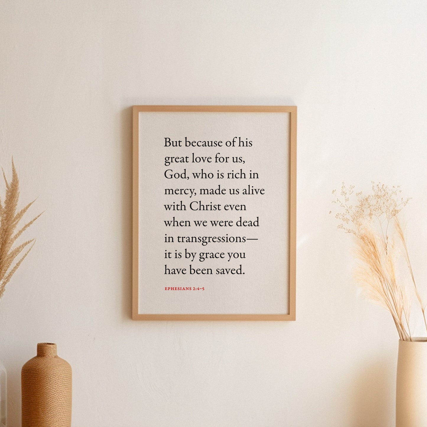 Ephesians 2:4–5 Unframed Print