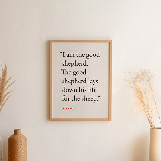 John 10:11 Unframed Print