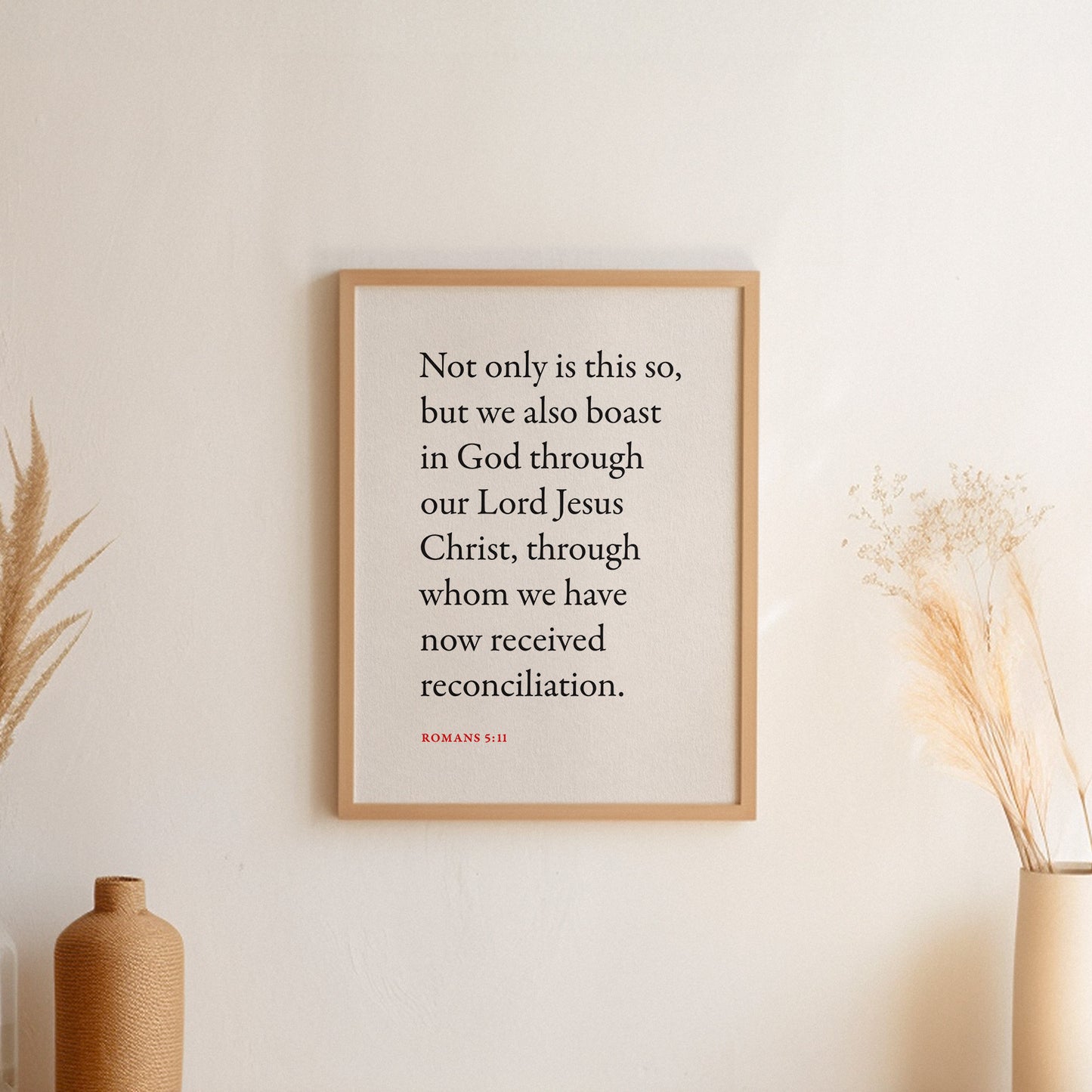 Romans 5:11 Unframed Print